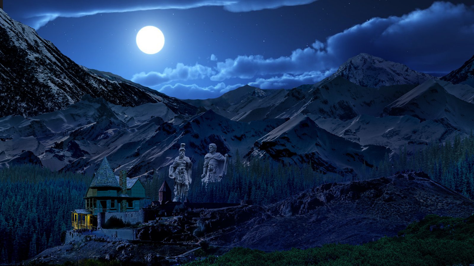 Digital Matte Painting Environment